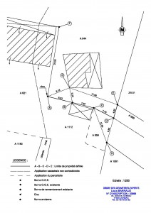 Plan de propcès-verbal de bornage